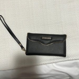 Rebecca Minkoff Black Leather Phone Wallet